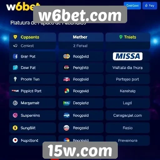 Métodos de pagamento disponíveis em w6bet.com